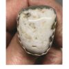 White Buffalo Turquoise Ring E