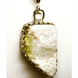White Brucite Pendant