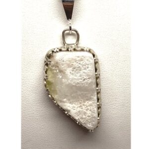 White Brucite Pendant