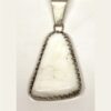 White Buffalo Turquoise Pendant