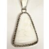 White Buffalo Turquoise Pendant F SOLD
