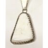 White Buffalo Turquoise Pendant F SOLD