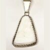 White Buffalo Turquoise Pendant F SOLD