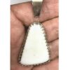 White Buffalo Turquoise Pendant F SOLD