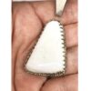 White Buffalo Turquoise Pendant F SOLD