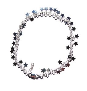 Italian Silver Bracelet with Stars