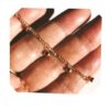 Bracelet Gold Sterling Silver Balls B