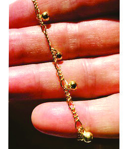 Bracelet Gold Plated Italian Sterling Silver Balls