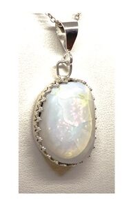 White Opal Pendant