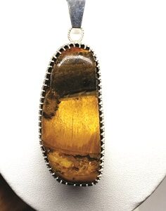 Tigers Eye Pendant Golden Brown