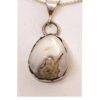 White Opal Pendant From Idaho