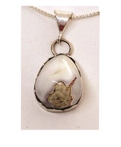 White Opal Pendant From Idaho