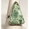 Green and White Variscite Ring