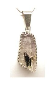 Clear Purple Amethyst Pendant