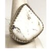 White Buffalo Turquoise Ring H SOLD