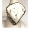 White Buffalo Turquoise Ring H SOLD