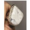 White Buffalo Turquoise Ring H SOLD
