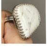 White Buffalo Turquoise Ring H SOLD