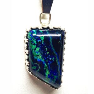 Blue and Green Chrysocolla Pendant