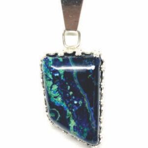 Blue and Green Chrysocolla Pendant