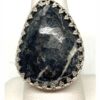 White Buffalo Ring Black C SOLD