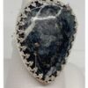White Buffalo Ring Black C SOLD