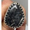 White Buffalo Ring Black C SOLD