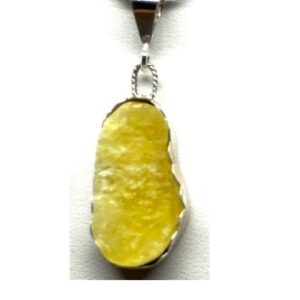 Yellow Brucite Pendant