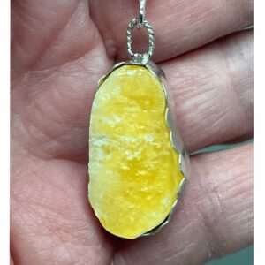 Yellow Brucite Pendant