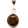 Red Fire Opal Pendant