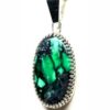 Variscite Emerald Rose Pendant Green A SOLD