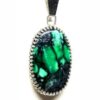 Variscite Emerald Rose Pendant Green A SOLD