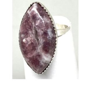 Purple Lepidolite Ring