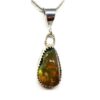 Black Fire Opal Pendant