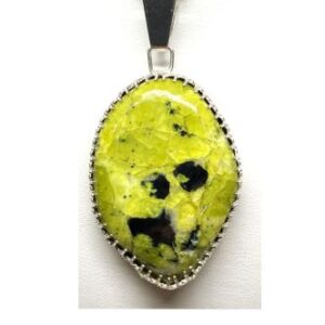Rare Yellow Serpentine Pendant