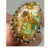 Turquoise Ring Blue Brown M