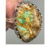 Turquoise Ring Blue Brown M