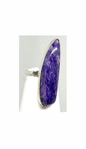 Purple Charoite Ring
