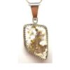 Pendant Opal White Tan Silver SOLD