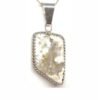 Pendant Opal White Tan Silver SOLD