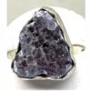 Ring Amethyst Purple Druzy E