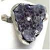 Ring Amethyst Purple Druzy E