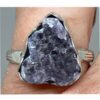 Ring Amethyst Purple Druzy E