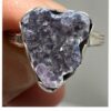 Ring Amethyst Purple Druzy E
