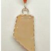 Clear Yellow Calcite Pendant.