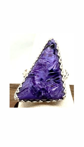 Purple Charoite Ring