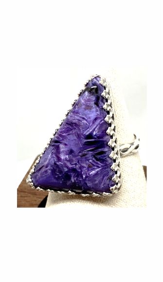 Ring, Charoite, Purple C