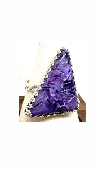 Ring, Charoite, Purple C