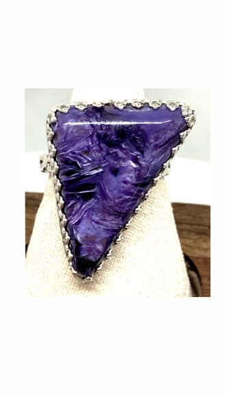Ring, Charoite, Purple C