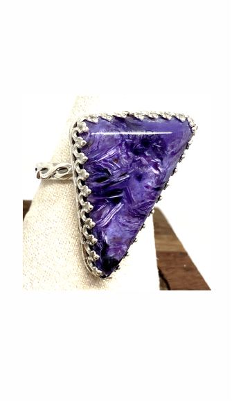 Ring, Charoite, Purple C